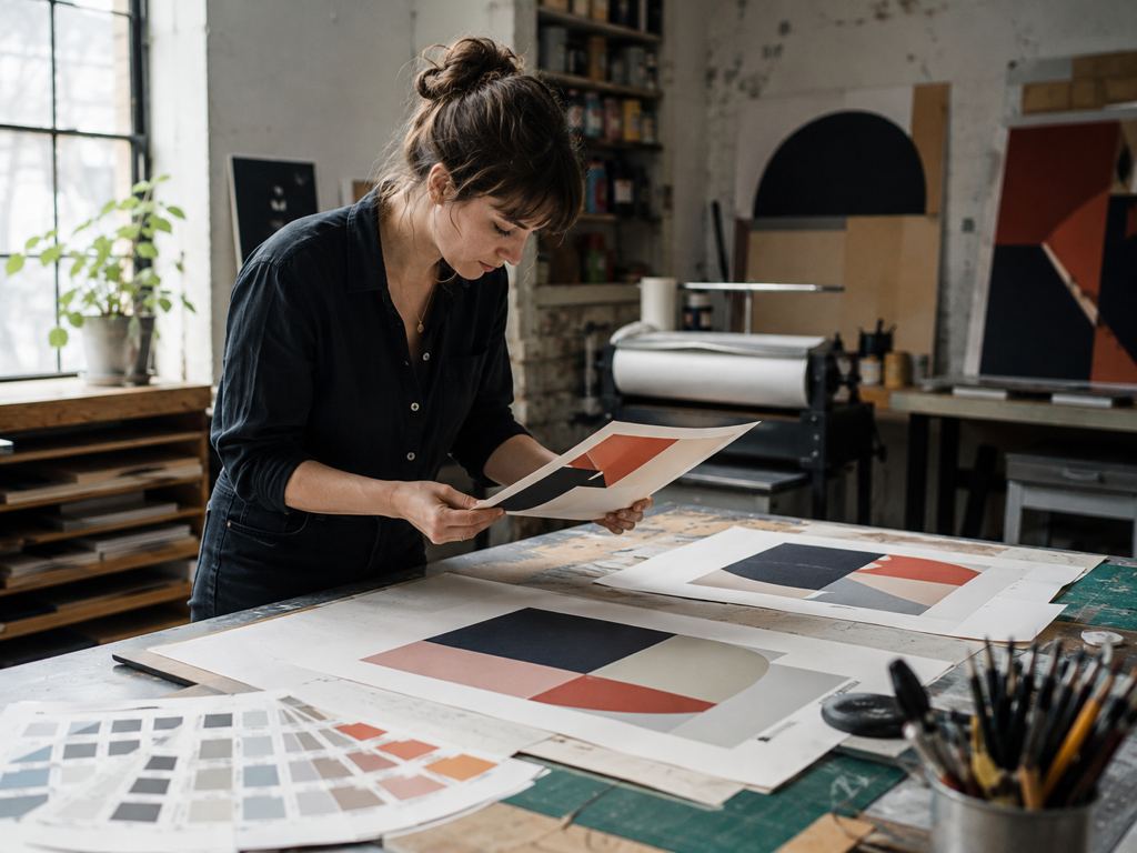 Designer resizing screen size client assets with the graphic enhancer on a deadline